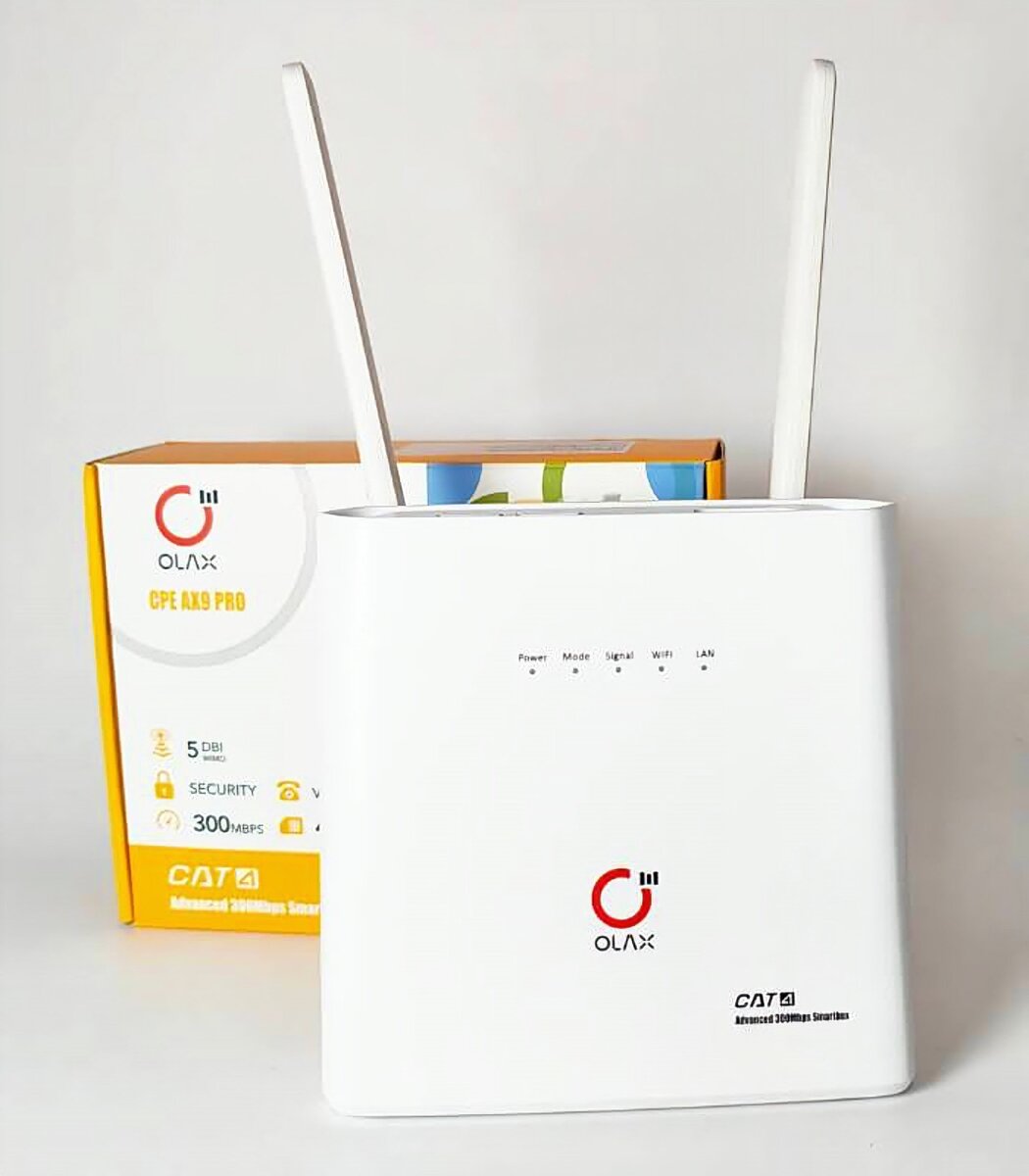 OLAX CPE AX9 PRO UNIVERSAL ROUTER Advanced 300Mbps smartbox