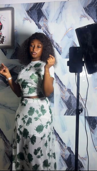 Ensemble chic à motifs floraux