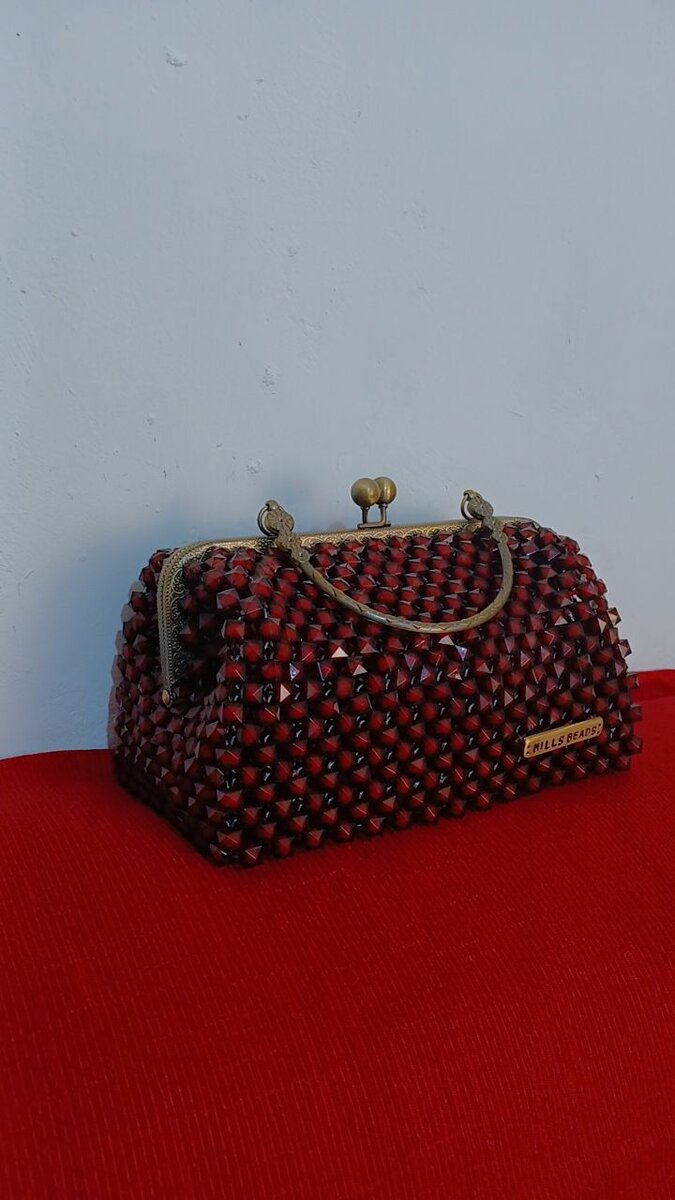 Beaded clutch bag