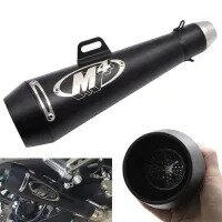 M4 MATT BLACK EXHAUST FOR MOTORCYCLE, HEAVY BIKES, BIKE WITH DB KILLER