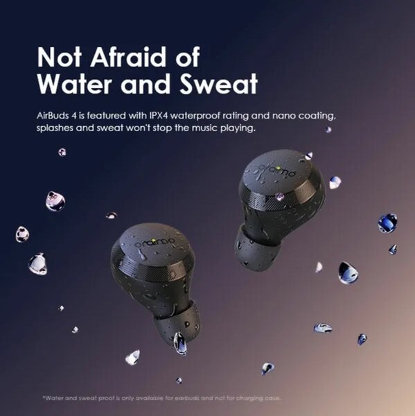 Oraimo Écouteurs Bluetooth AirBuds 4 - véritables ENC