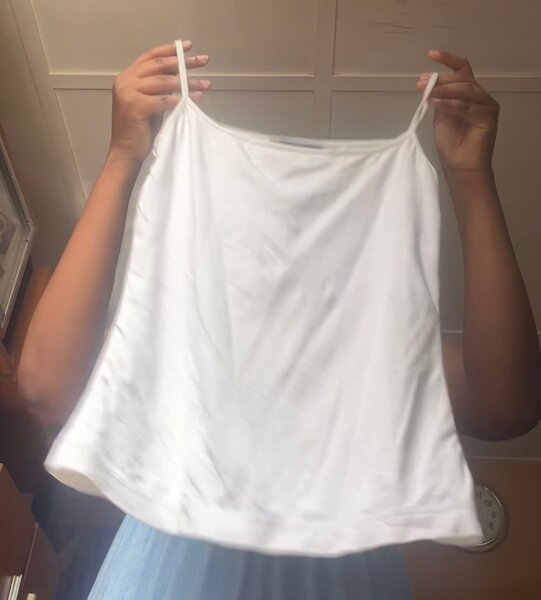 Débardeur blanc femme élégant