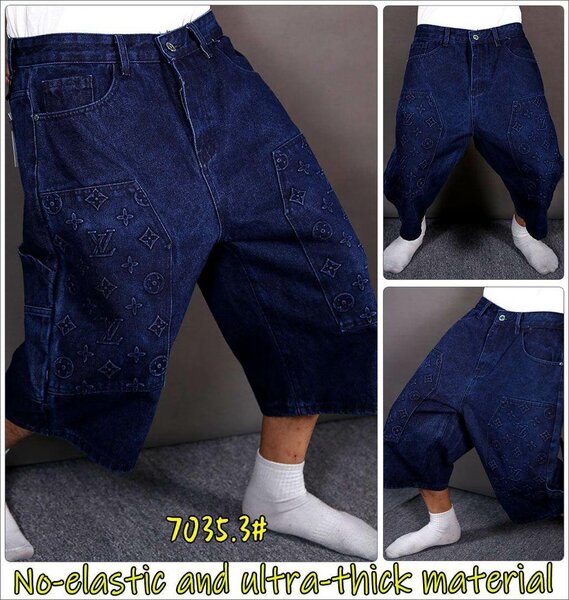 Shorts en jean baggy épais