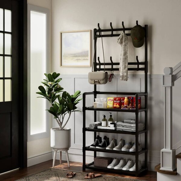 Étagère Porte-Manteau Multifonction