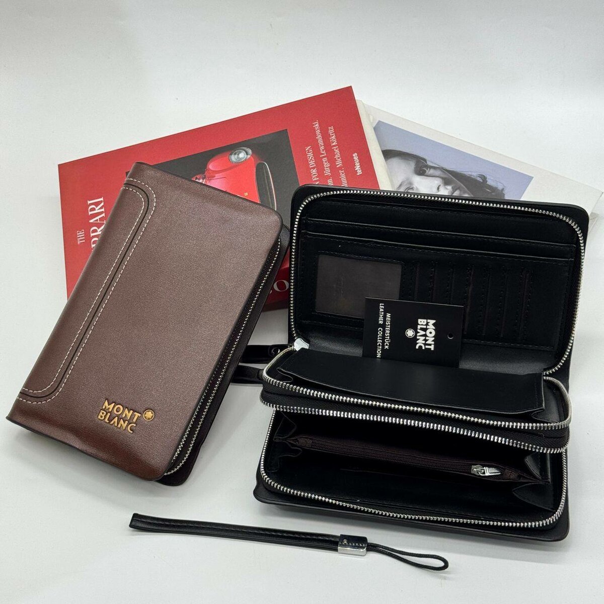 Mont blanc leather purses