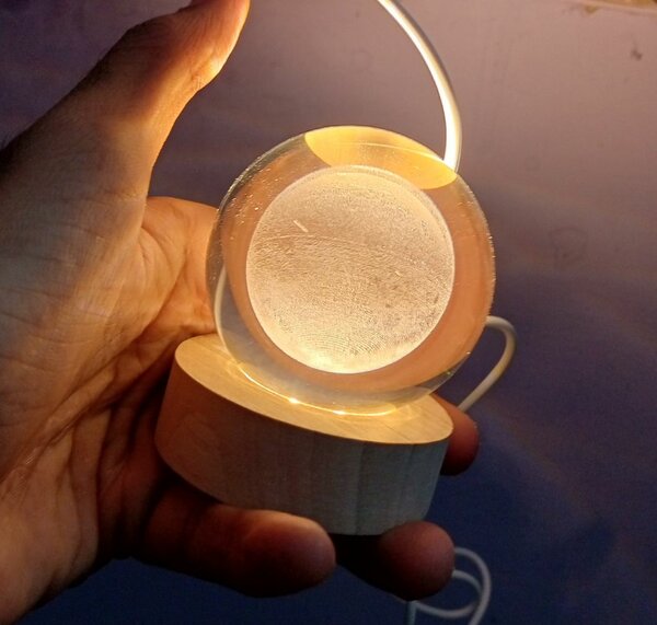 Crystal ball moon design