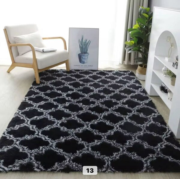 Tapis Design Noir 1m60/2m20