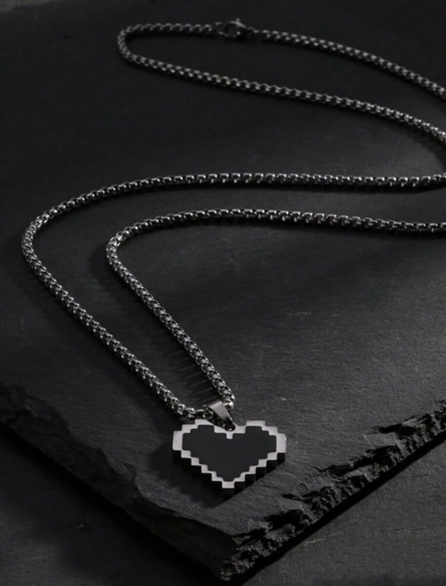 Mosaic Heart Pendant Necklace