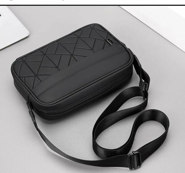 Geometric Crossbody Messenger Bag