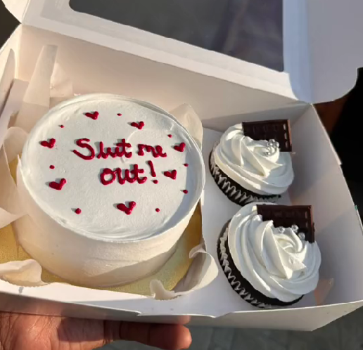 Bento with 2 cupcakes