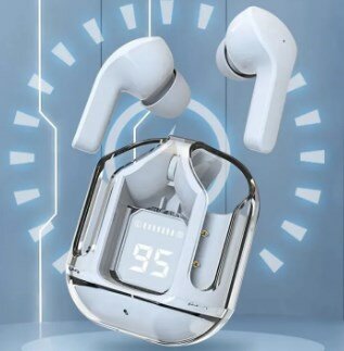 EARBUDS AIR 31 AIRPODS WIRELESS EARBUDS WITH CRYSTAL TRANSPARENT CASE WITH TYPE C CHARGING|EARBUDS BLUETOOTH 5.3 