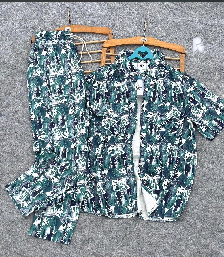 Set chemise et pantalon imprimé