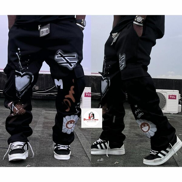 Pantalon cargo street art homme