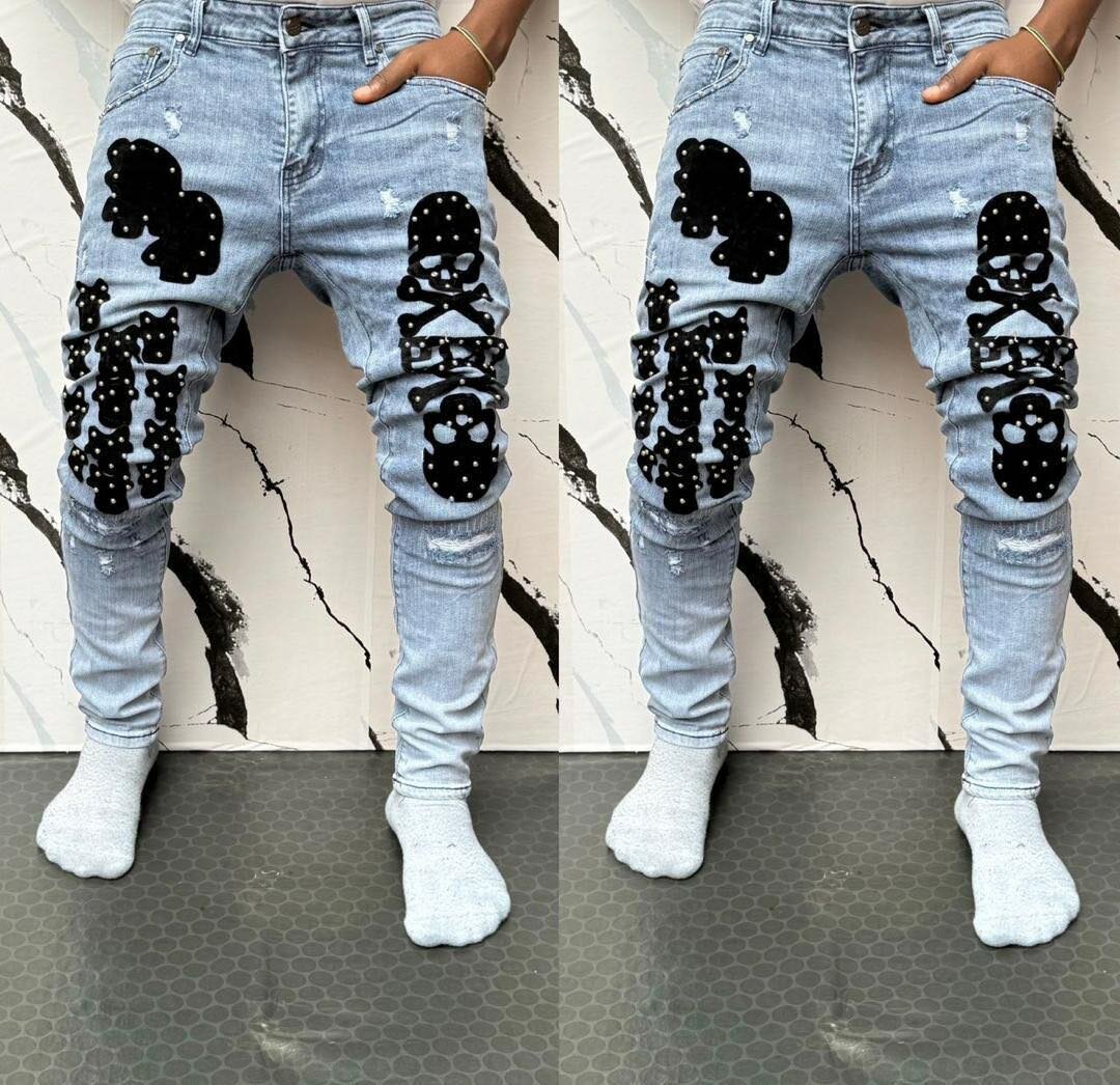 Jeans déchirés tendance homme