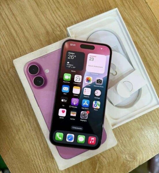 Smartphone élégant rose