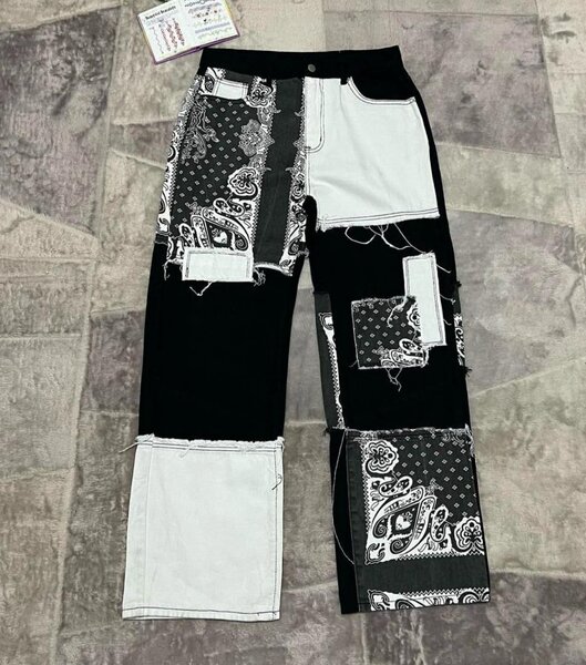 PANTALON GROS BAS BLACK MANGAS