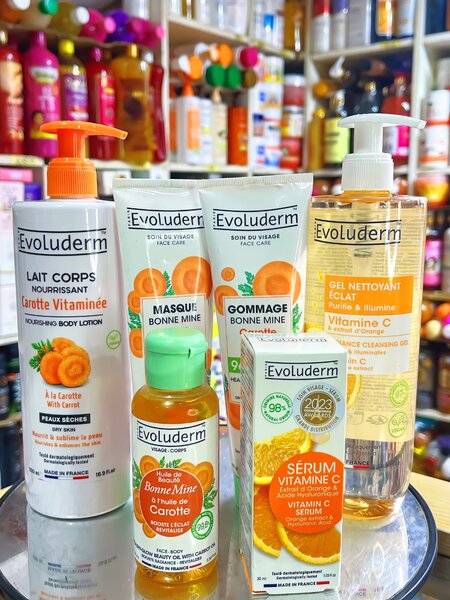 La gamma Evoluderm  Carotte