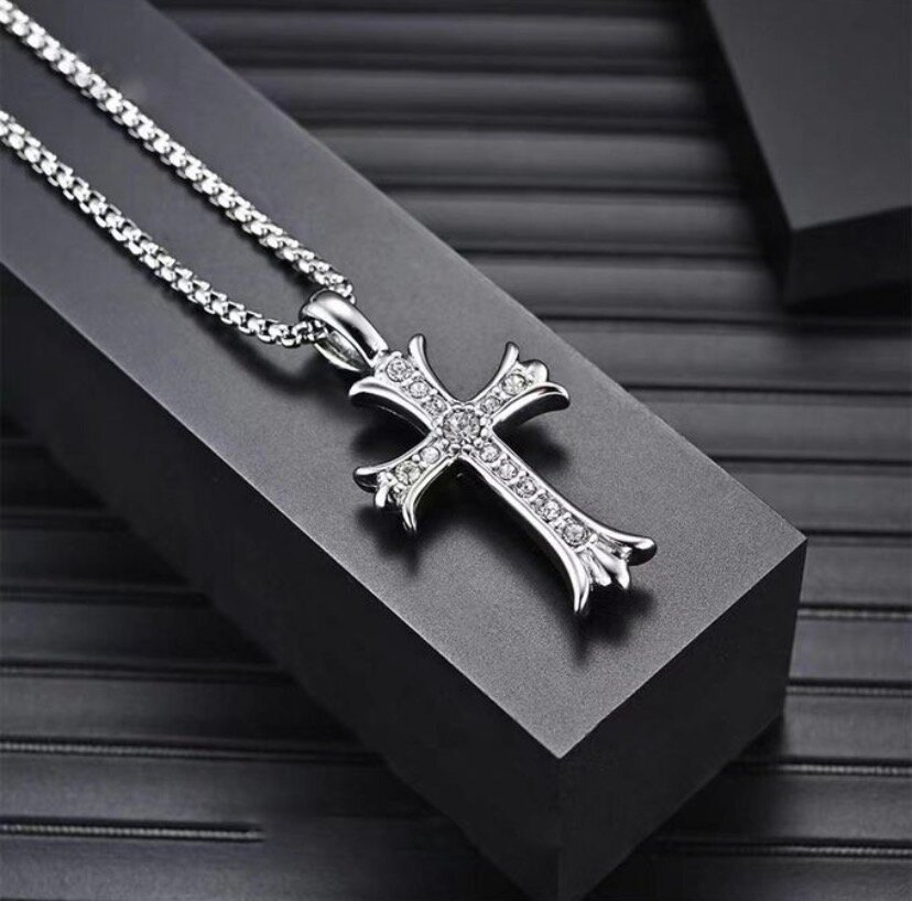 Collier Croix Argent Élégant