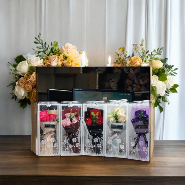 Bouquet de roses artificielles