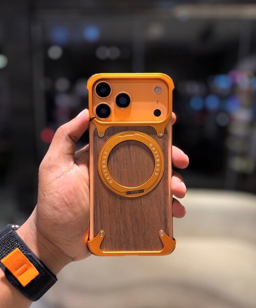 Coque MagSafe en bois pour iPhone