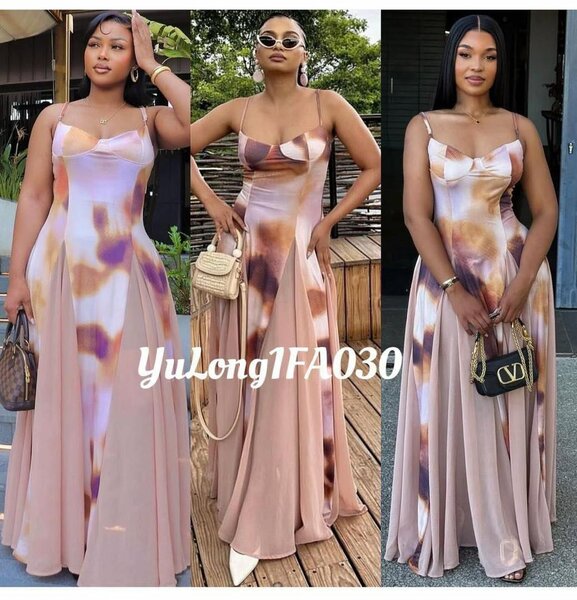 Robe longue élégante dégradée