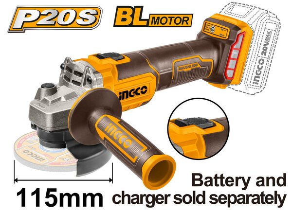 Meuleuse sans fil Ingco 115mm