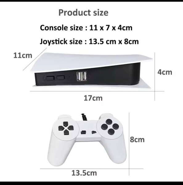 Console de jeux vidéo avec 2000 jeux classiques, console TV