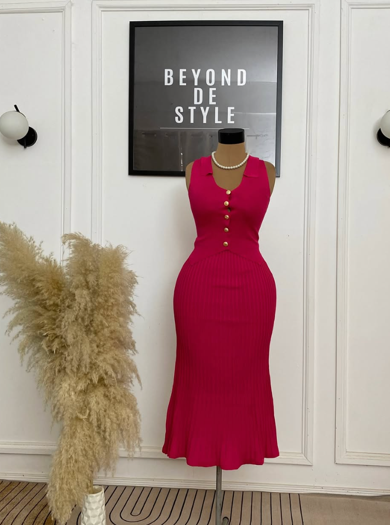  SWEET GIRL TEXTURED WAISTCOAT DETAIL TWO PIECE SET