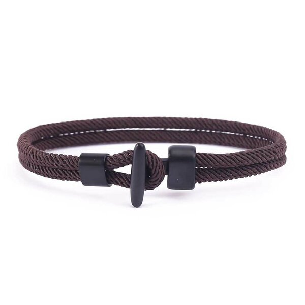 Bracelet en corde tressée élégant