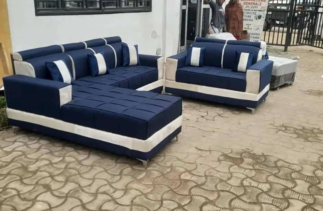 CANAPÉS GRIS POUR SALON 7 PLACES