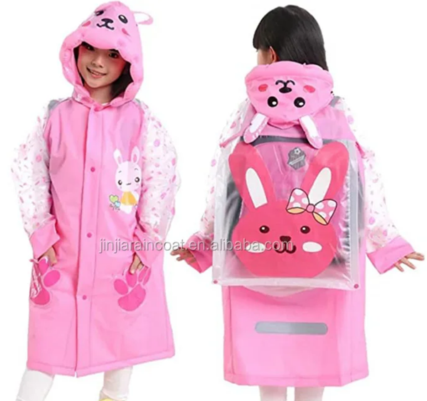 imperméable enfant rose