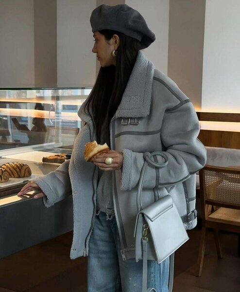 Удлинённые дубленки