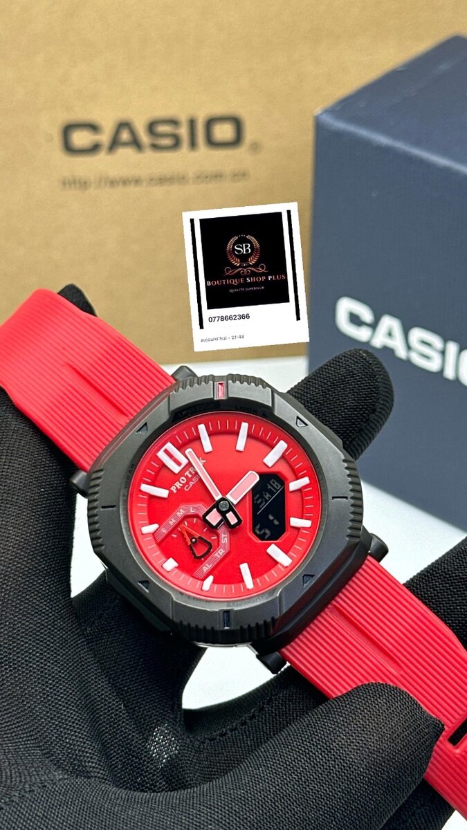 Montre Casio Rouge Sport