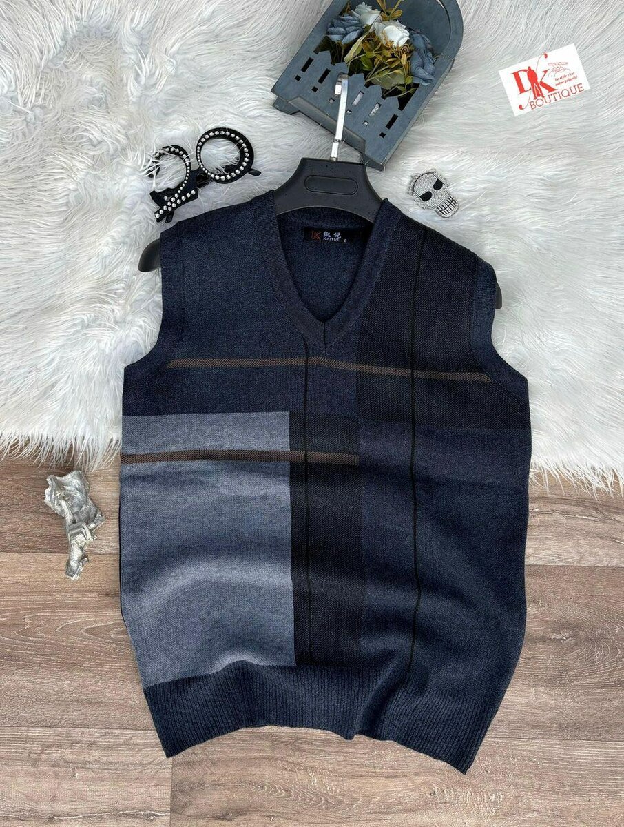Gilet sans manches homme en tricot