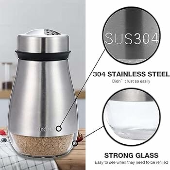 Salière en Acier Inoxydable