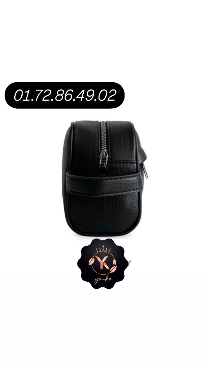 Trousse homme en cuir ,sacoche