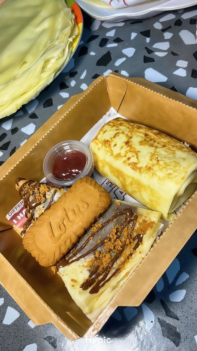 Crêpes mixtes . Sucrée, salée