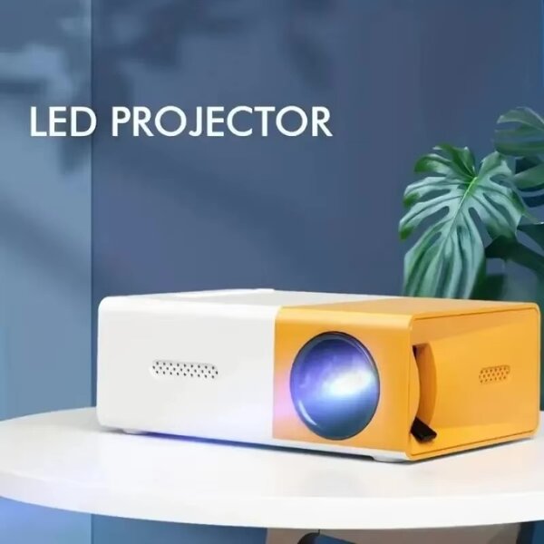 Mini projecteur jaune blanc