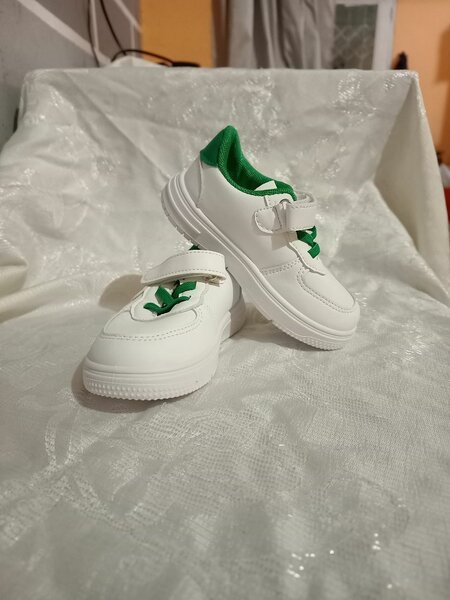 Chaussures Enfant Blanc Vert