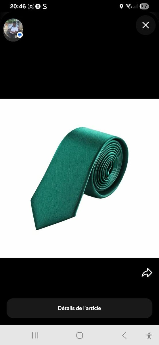 Cravate en soie élégante