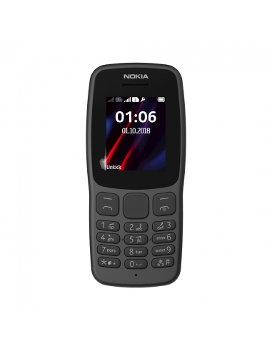 NOKIA 106 GSM 1.8'' Radio FM Dual / Double SIM Torche - Noir