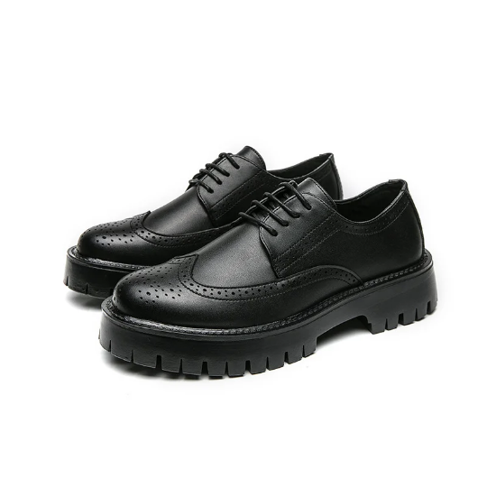 Chaussures Derby Homme Cuir Noir