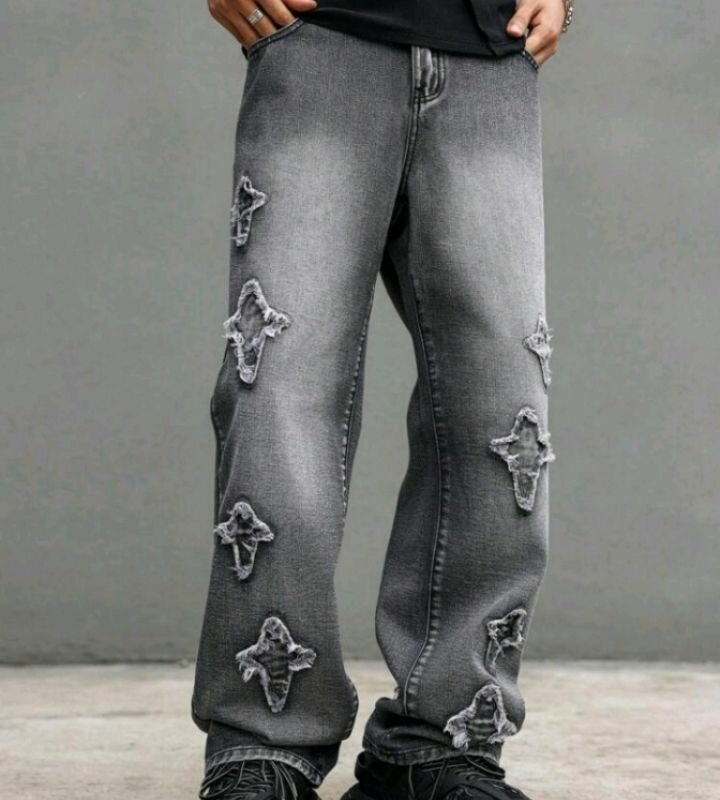 Jean décontracté avec motifs