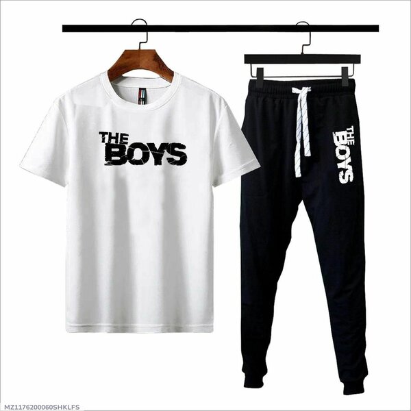 Cotton jersey printed tracksui