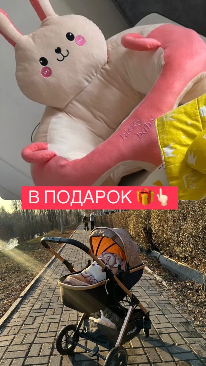 Коляска в Подарок  идёт ПЛЮЩЕВАя сиделка