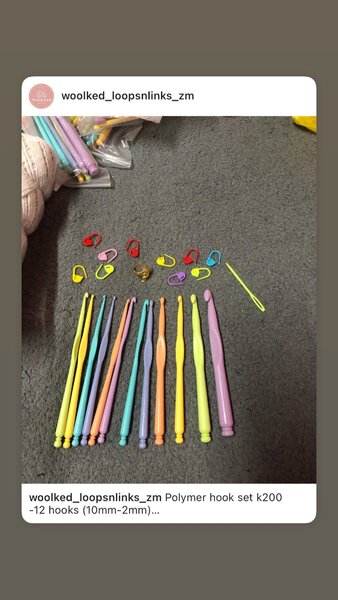 Polymer crochet hooks
