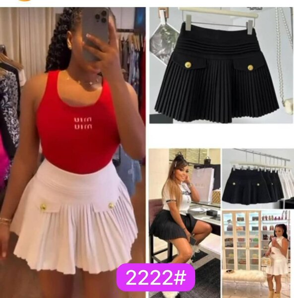 Jupe plissée élégante femme