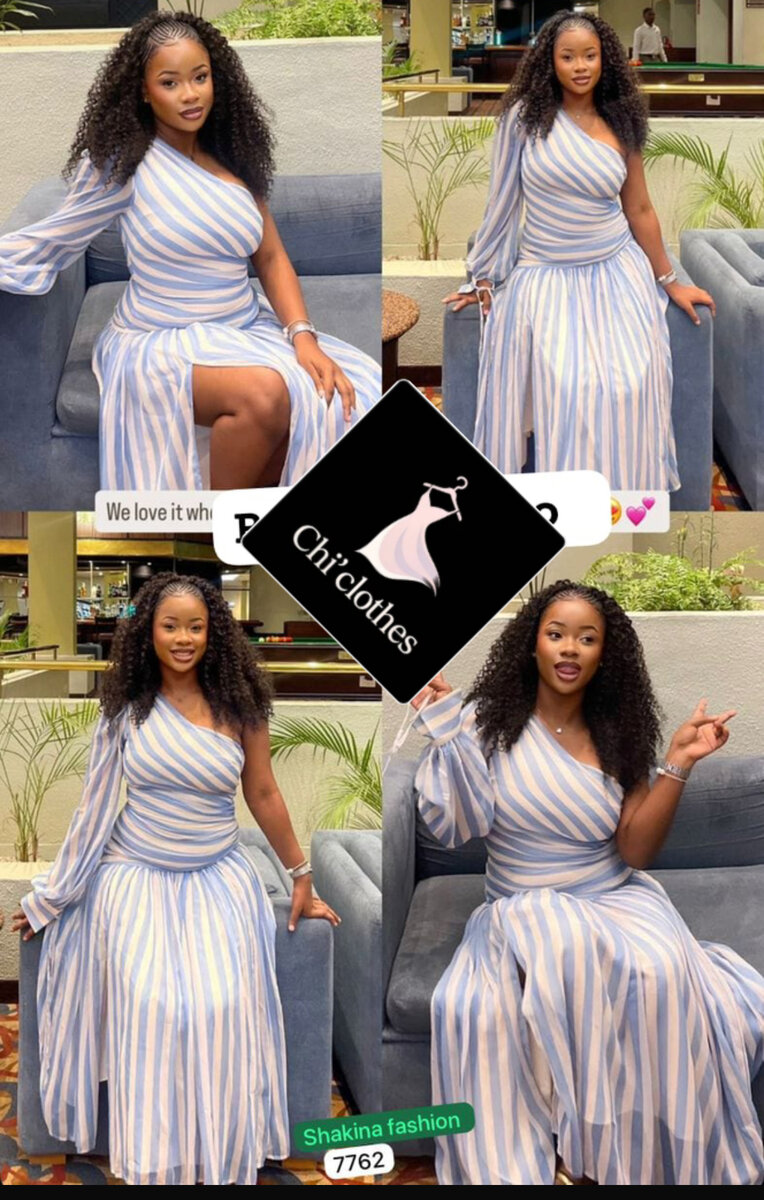 Robe asymétrique élégante