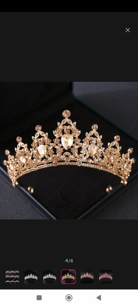 Bridal crown golden colour
