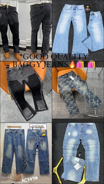 Jeans larges stylés pour hommes